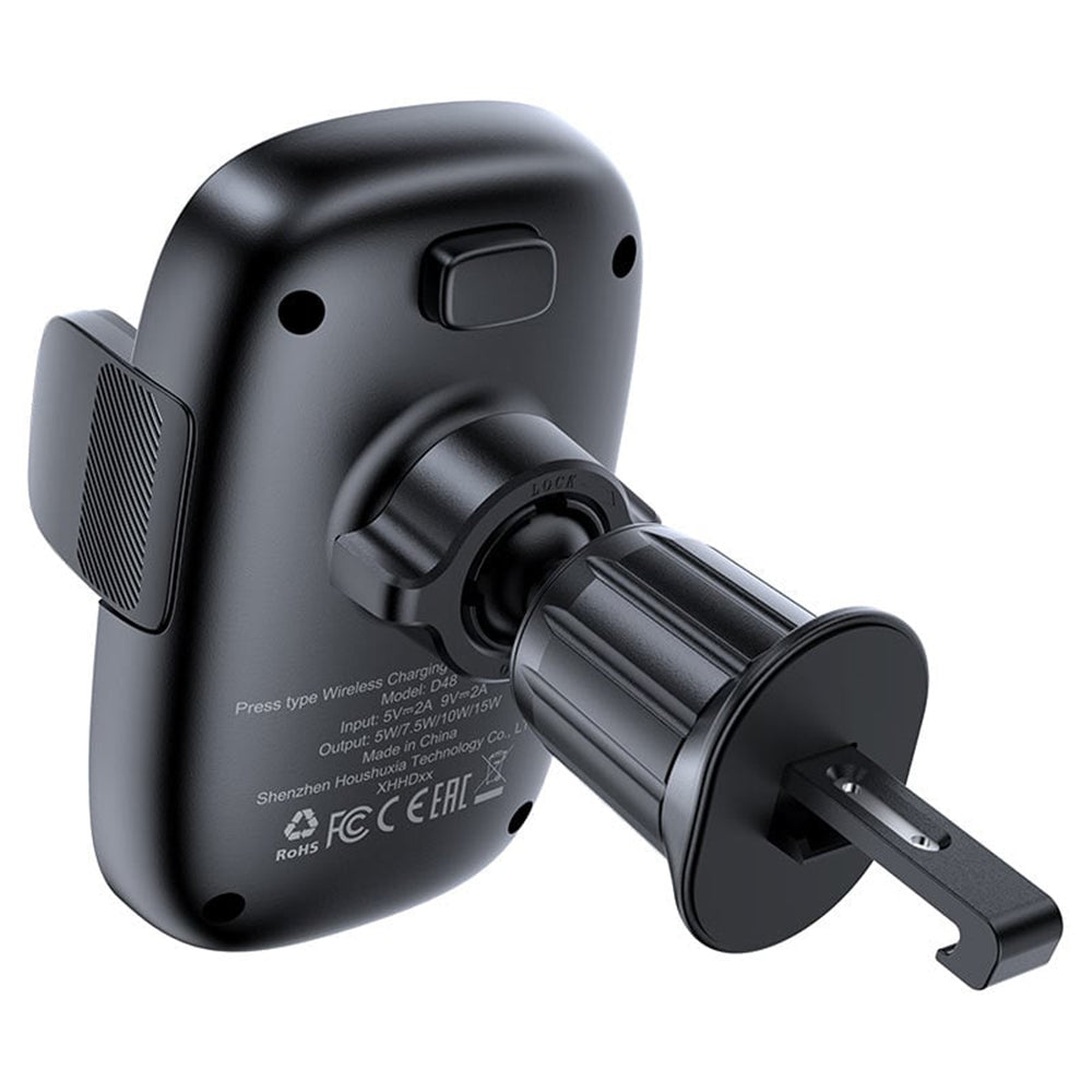 Bezdrátová auto nabíječka Acefast D48, 15W, 1.67A, Černá