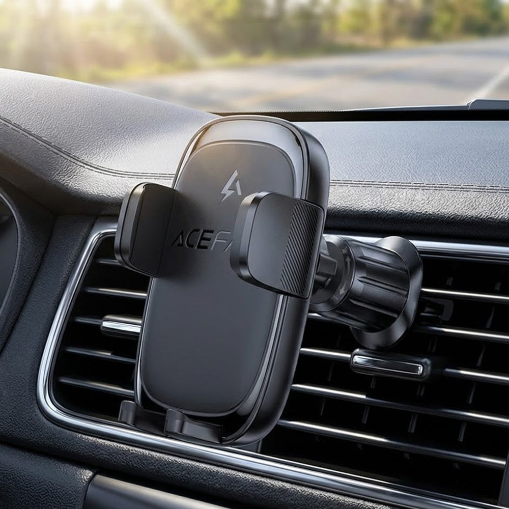 Bezdrátová auto nabíječka Acefast D48, 15W, 1.67A, Černá