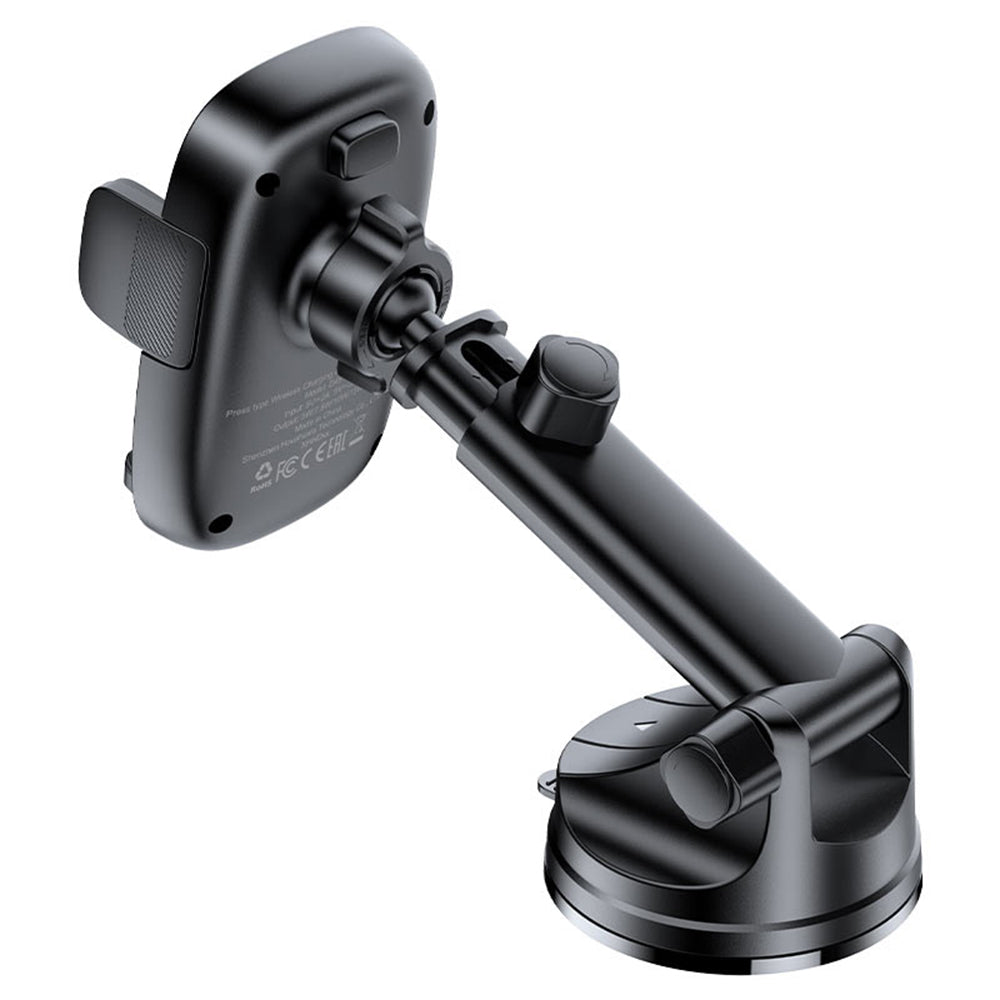 Bezdrátová auto nabíječka Acefast D49, 15W, 1.67A, černá