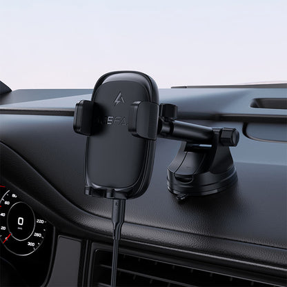 Bezdrátová auto nabíječka Acefast D49, 15W, 1.67A, černá