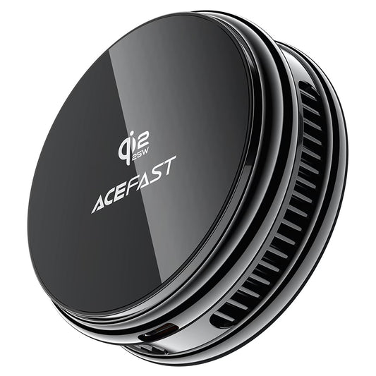Bezdrátová síťová nabíječka Acefast E47 2v1, 25W, černá