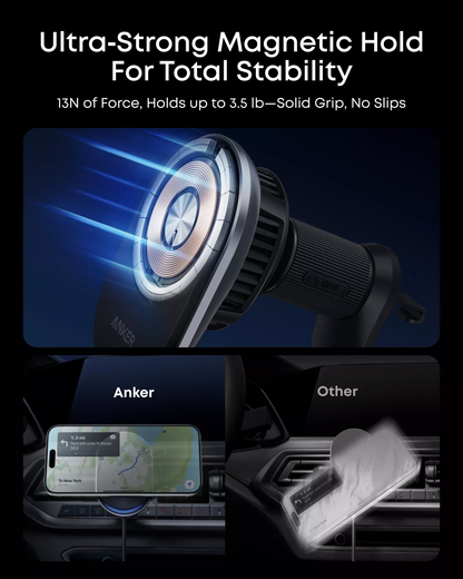 Bezdrátová autonabíječka Anker Prime MagGo AirCool, 25W, Černá B2933H11