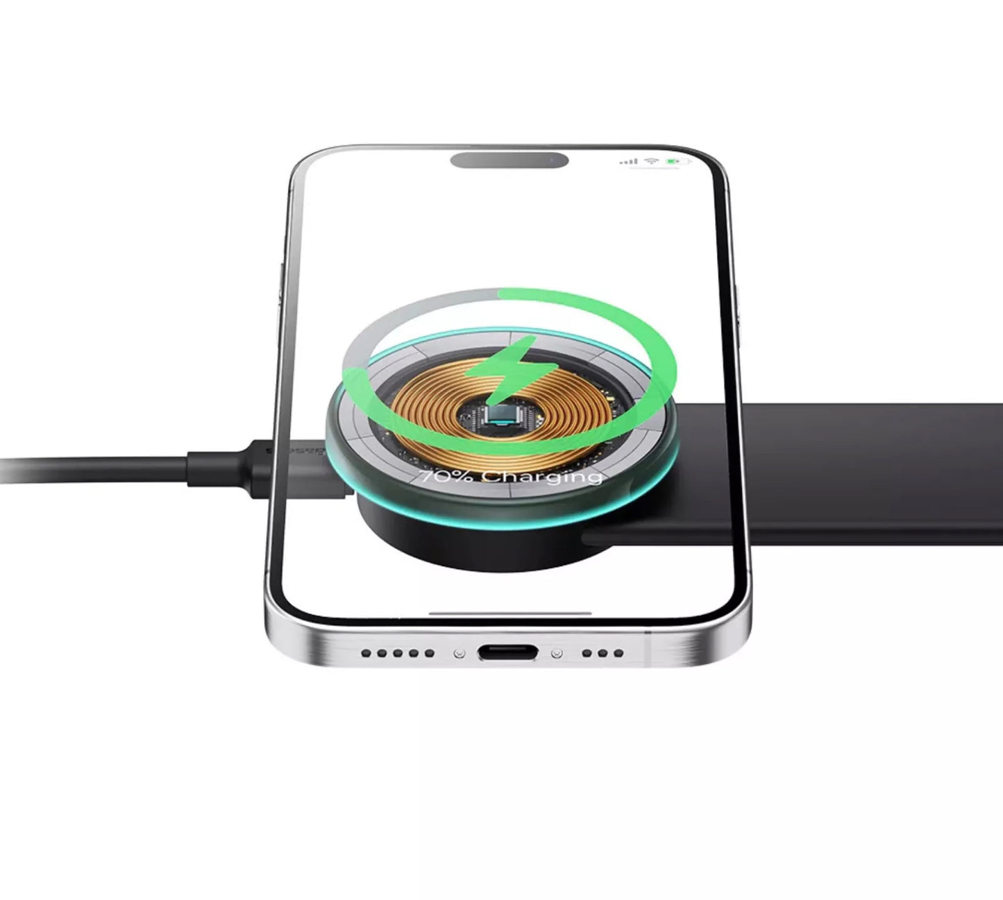 Bezdrátová autonabíječka Baseus C02 Pro, 15W, 1.67W, Černá C40156000111-00