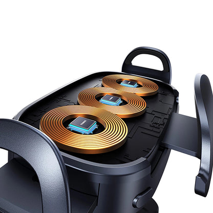 Bezdrátová autonabíječka Baseus LightChaser, 15W, 1.67A, Černá, Znovu zapečetěná C40355901111-00