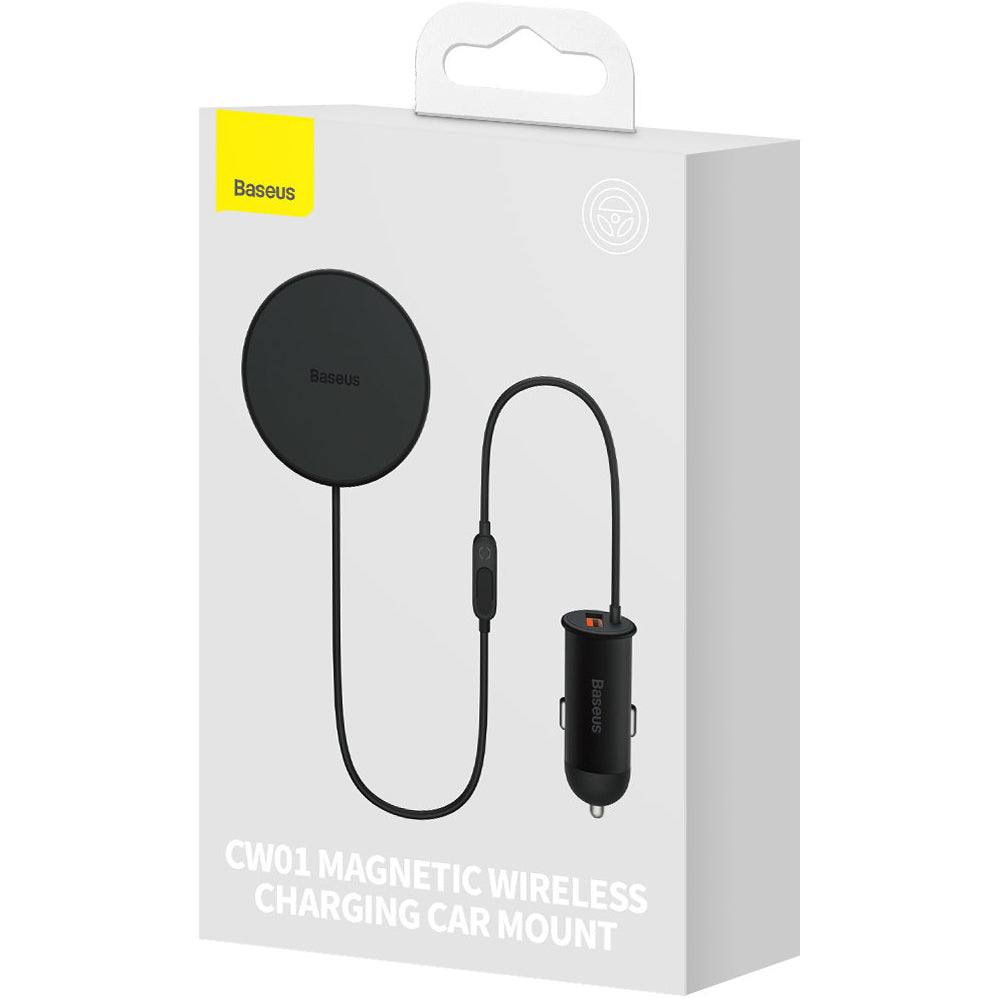 Bezdrátová autonabíječka Baseus CW01, 40W, 3A, Černá C40141000111-01