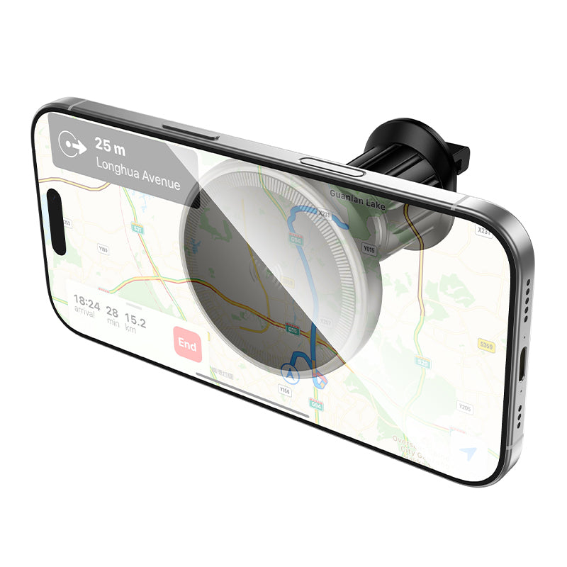 Bezdrátová auto nabíječka Borofone BH224 Flash, 15W, 1.67A, Černá