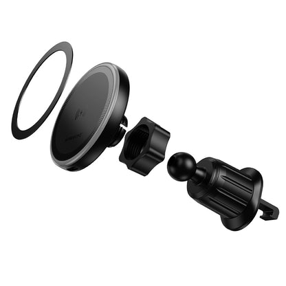 Bezdrátová auto nabíječka Borofone BH224 Flash, 15W, 1.67A, Černá
