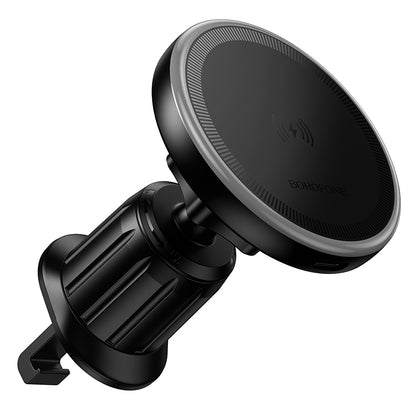 Bezdrátová auto nabíječka Borofone BH224 Flash, 15W, 1.67A, Černá