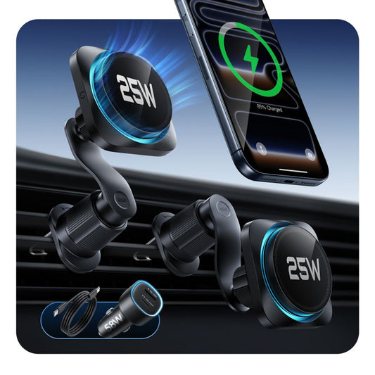 Bezdrátová auto nabíječka ESR, 25W, Černá
