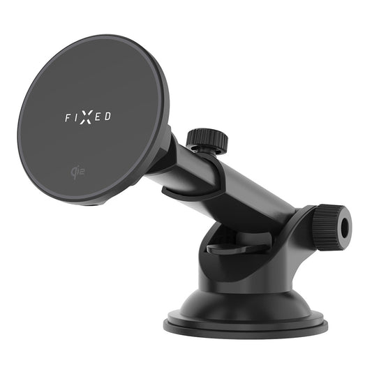 Bezdrátová autonabíječka Fixed MagRound 2 XL, 15W, 1.67A, černá