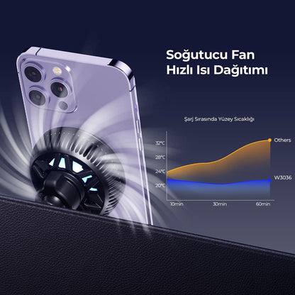 Bezdrátová autonabíječka HAVIT W3036, 15W, 1.67A, černá