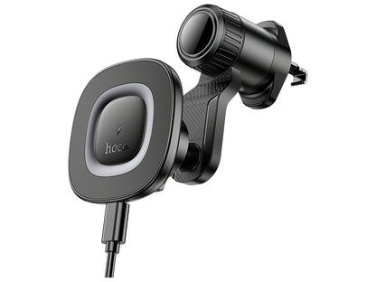 Bezdrátová auto nabíječka HOCO HW30, 15W, 1.67A, Černá