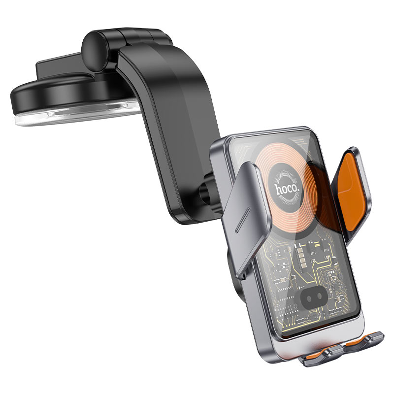 HOCO HW8 Wireless Car Charger, 15W, 1.67A, Black