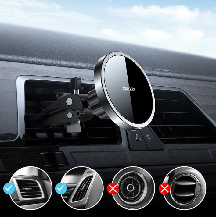 Bezdrátová autonabíječka Joyroom JR-ZS240 Air Vent, 15W, 1.67A, černá