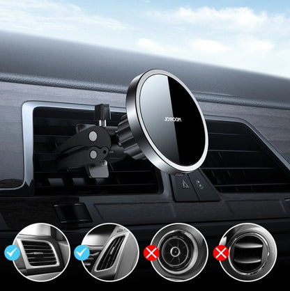 Bezdrátová autonabíječka Joyroom JR-ZS240 Air Vent, 15W, 1.67A, černá