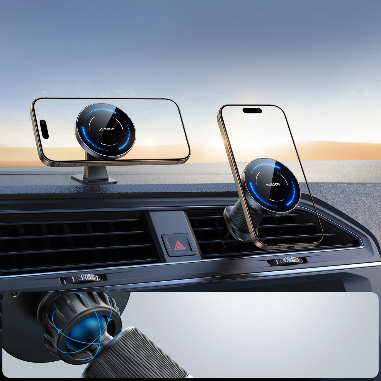 Bezdrátová autonabíječka Joyroom JR-ZS502, 15W, 1.67A, černá