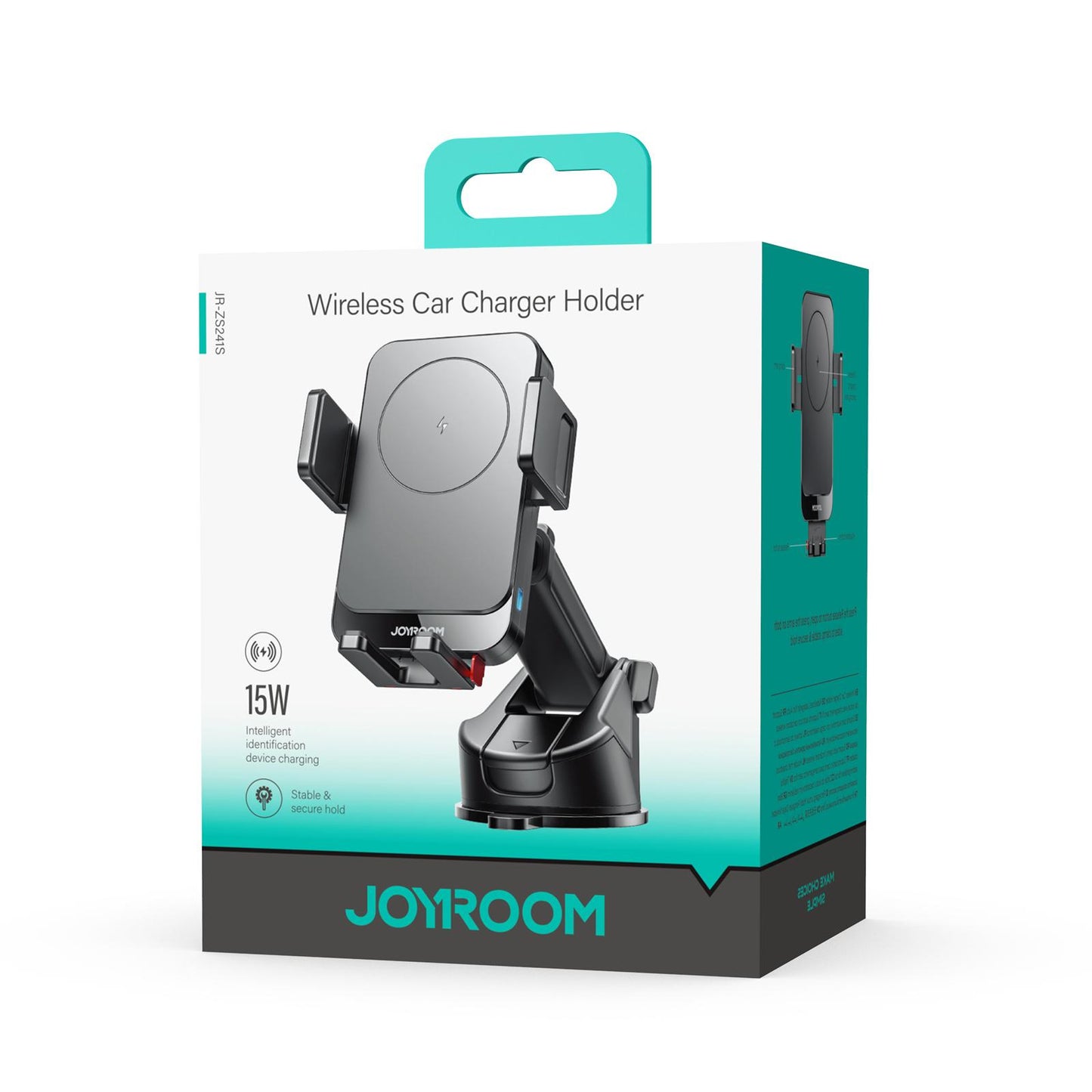 Joyroom JR-ZS241S Wireless Car Charger, 15W, 1.67A, Black