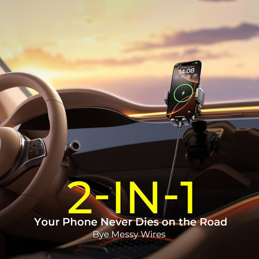 Bezdrátová autonabíječka Lisen W605, 15W, 1.67A, Černá YL0225030014