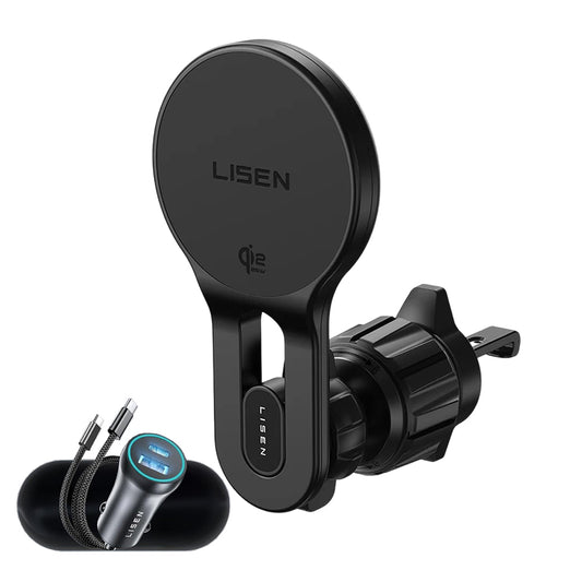 Bezdrátová autoadaptér Lisen W704 Pro, 25W, černá YL0225090003