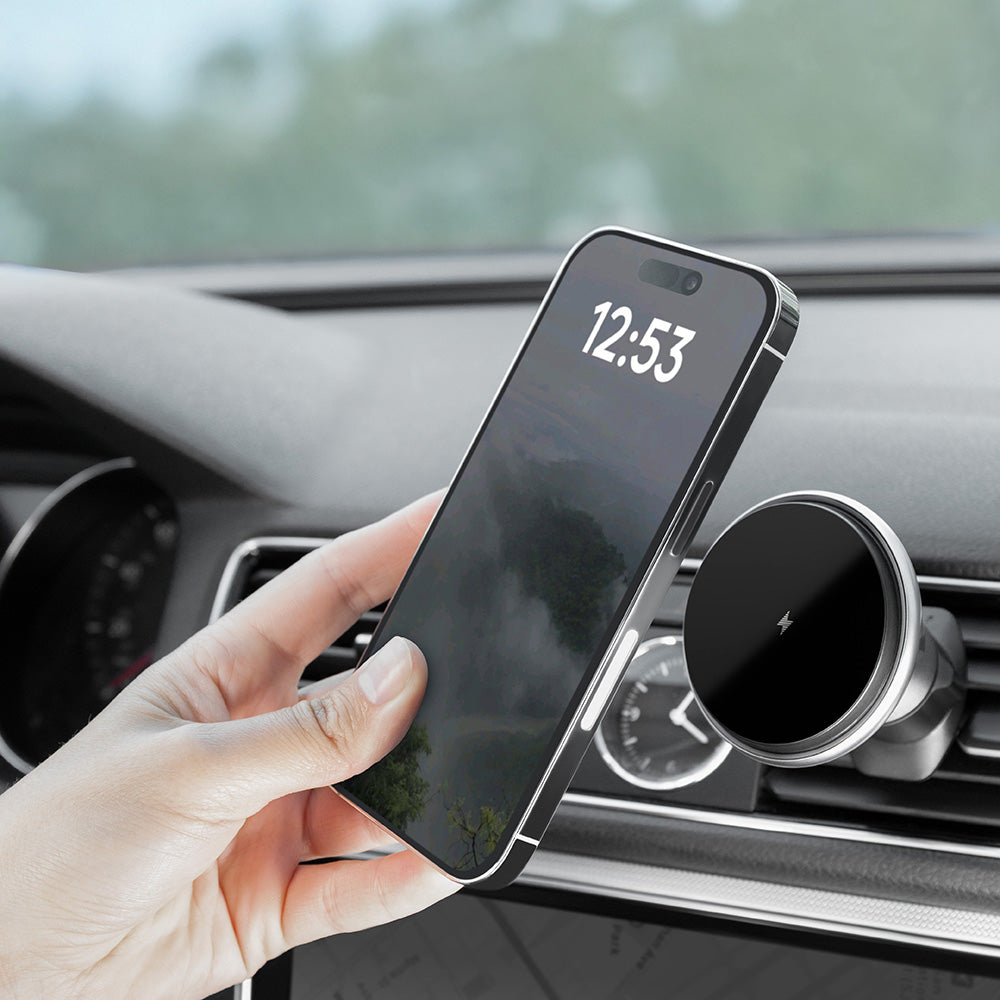 Bezdrátová autonabíječka Proove Magic Circle, 15W, 1.67A, Stříbrná WHMC15020006