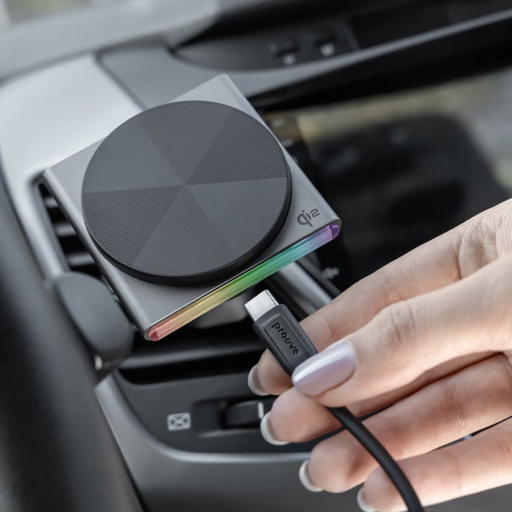 Bezdrátová autonabíječka Proove Neostorm, 15W, 1.67A, šedá WHNS15002003