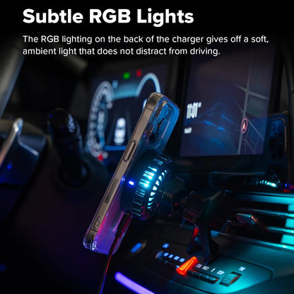 Bezdrátová autonabíječka Ringke, 15W, 1.67A, černá