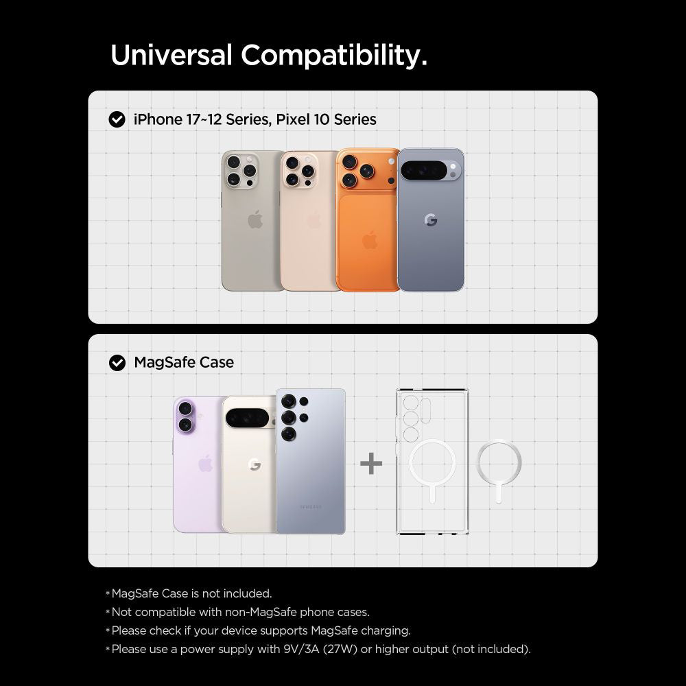 Bezdrátová autonabíječka Spigen EV15MAQ Essential, 15W, 1.67A, Černá ACP10513