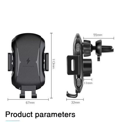 Bezdrátová autonabíječka Techsuit CAPD032 Premium, 10W, 1.1A, černá