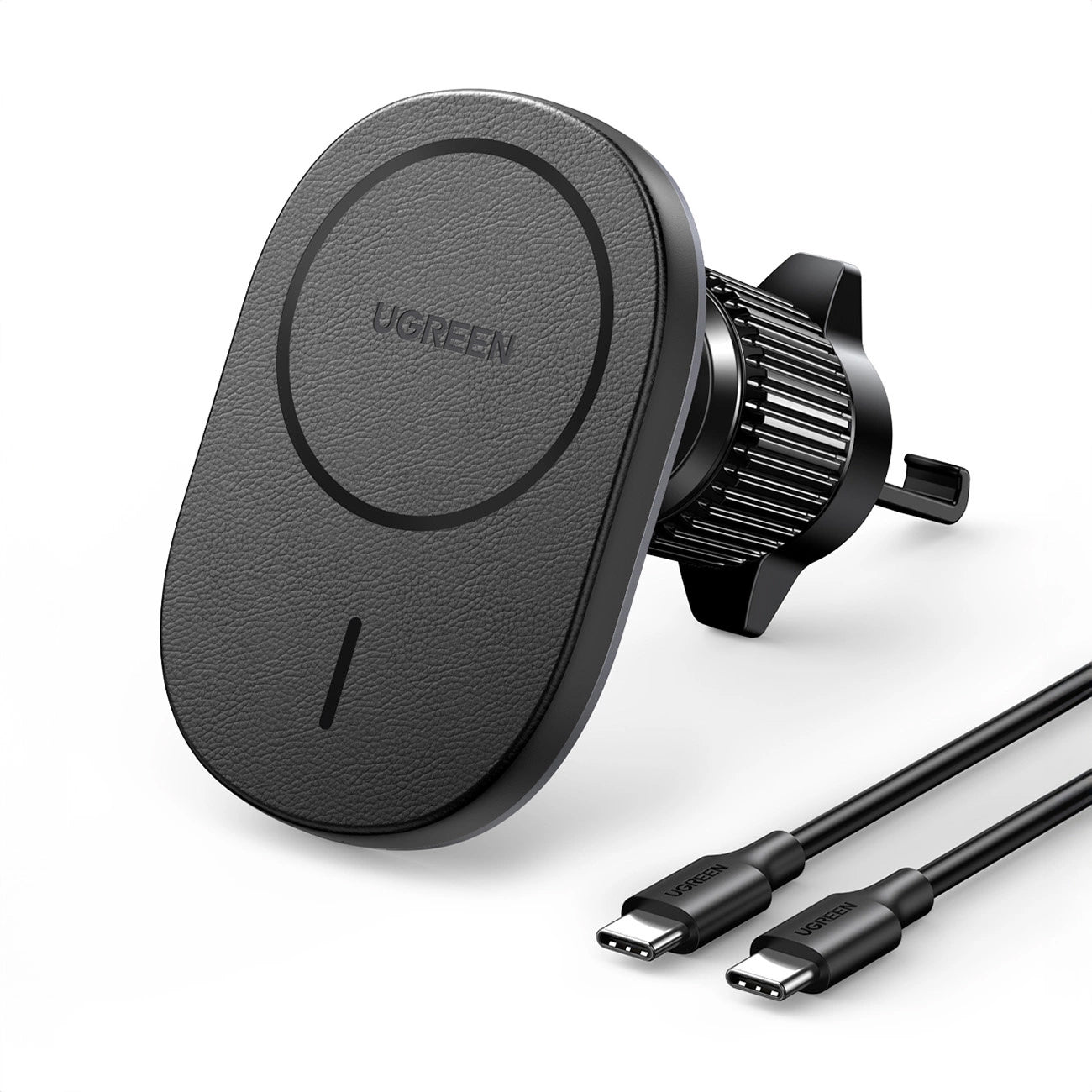 Incarcator Auto Wireless UGREEN CD345 Vent, 15W, 1.67A, Negru