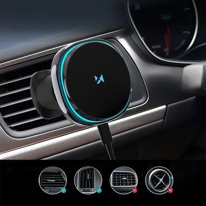 Bezdrátová autonabíječka WZK WCT5-Q6S2Y, 15W, 1.67A, Černá