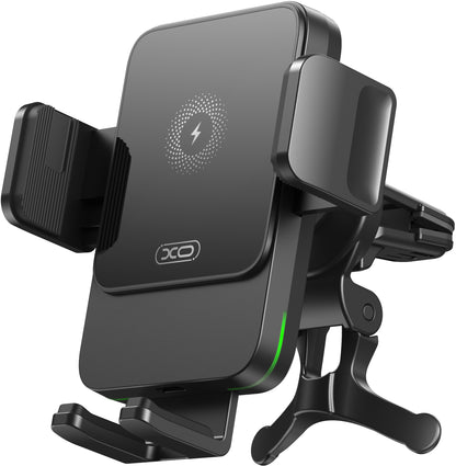 Bezdrátová auto nabíječka XO Design WX041 Vent, 15W, 1.67A, Černá