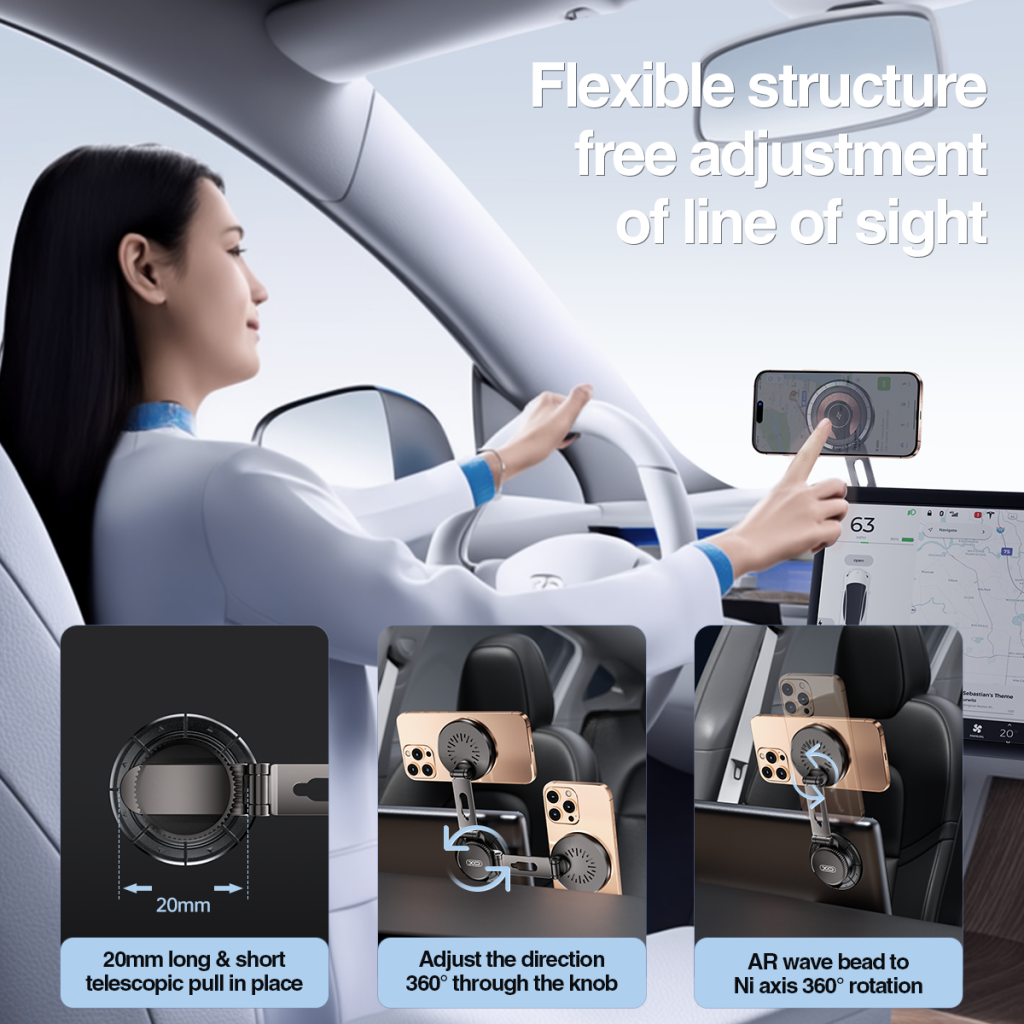 Bezdrátová autonabíječka XO Design CX036, 15W, 1.67A, Černá