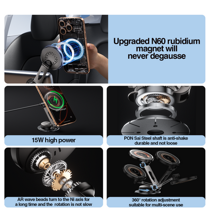 Bezdrátová autonabíječka XO Design CX036, 15W, 1.67A, Černá