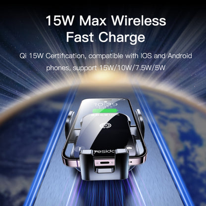 Yesido C197 Wireless Car Charger, 15W, 1.67A, Black