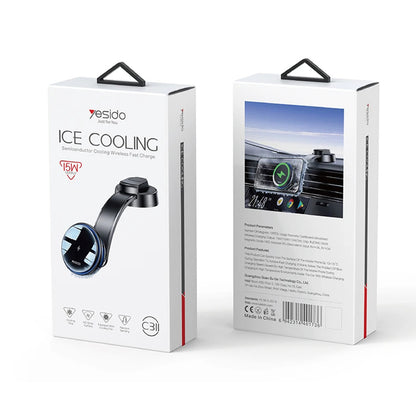 Bezdrátová autonabíječka Yesido C311, 15W, 1.67A, černá