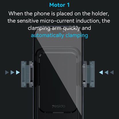 Bezdrátová autonabíječka Yesido C312, 15W, 1.67A, Černá