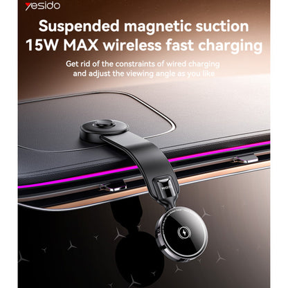 Bezdrátová autonabíječka Yesido C316, 15W, 1.67A, Černá