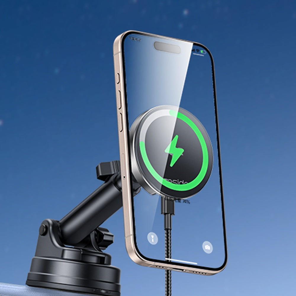 Bezdrátová auto nabíječka Yesido DS30, 15W, 1.67A, Černá