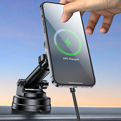 Bezdrátová auto nabíječka Yesido DS30, 15W, 1.67A, Černá