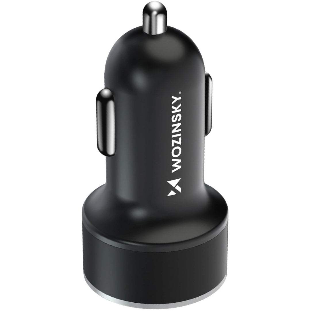Nabíječka do auta WZK WDCCAC, 36W, 3A, 1 x USB-A - 1 x USB-C, černá 