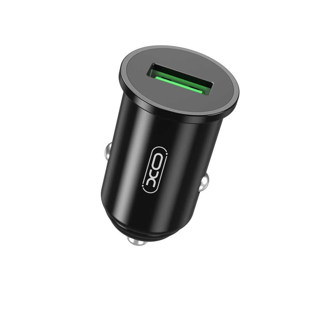Auto nabíječka XO Design CC35, 18W, 3A, 1 x USB-A, Černá