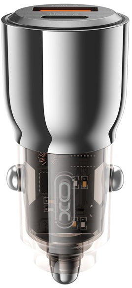 Autonabíječka XO Design CC58, 95W, 3.25A, 1 x USB-A - 1 x USB-C, Černá