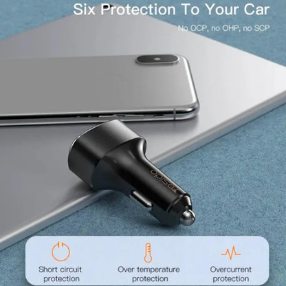 Auto nabíječka Yesido Y46, 42W, 3A, 3 x USB-A, Černá