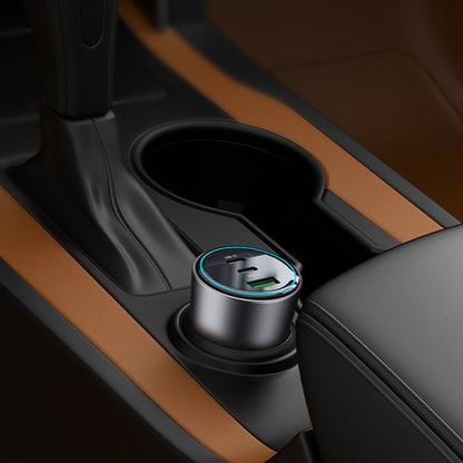 Auto nabíječka Yesido Y59, 200W, 5A, 1 x USB-A - 2 x USB-C, Černá