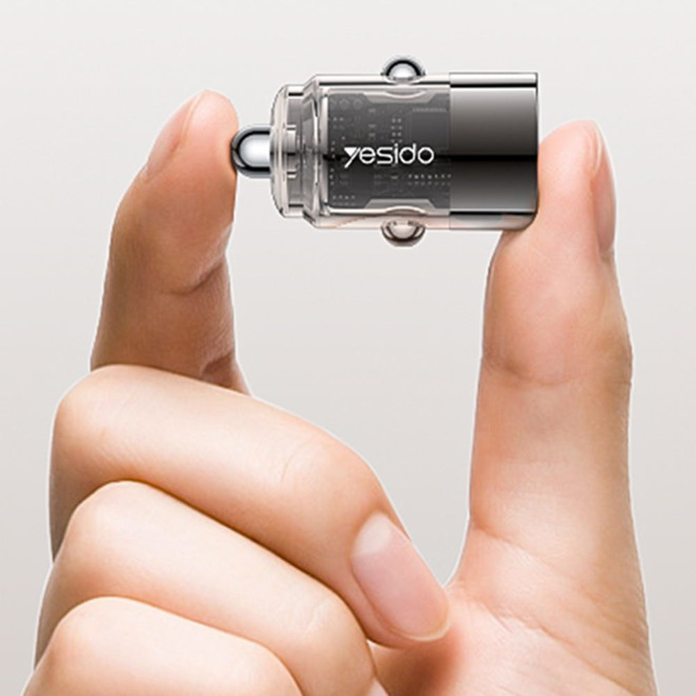 Auto nabíječka Yesido Y67, 45W, 3A, 1 x USB-C, Černá