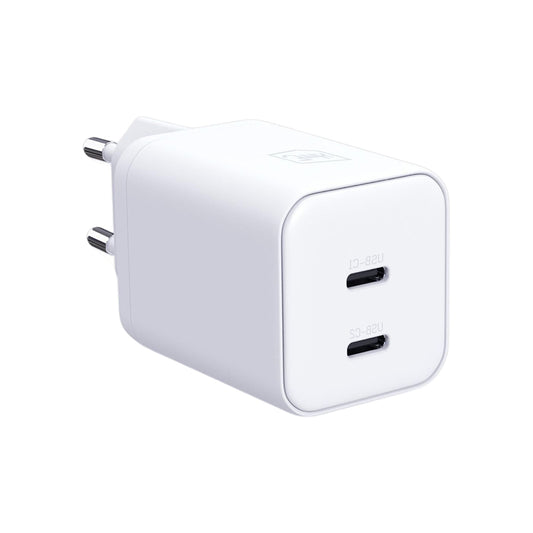 Síťová nabíječka 3MK Hyper, 45W, 2 x USB-C, bílá