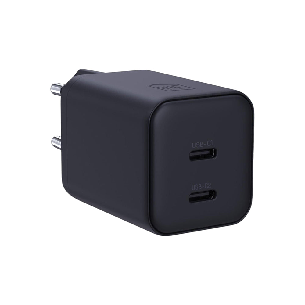 Síťová nabíječka 3MK Hyper, 45W, 2 x USB-C, černá