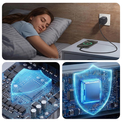 Síťová nabíječka 3MK Hyper, 45W, 2 x USB-C, černá