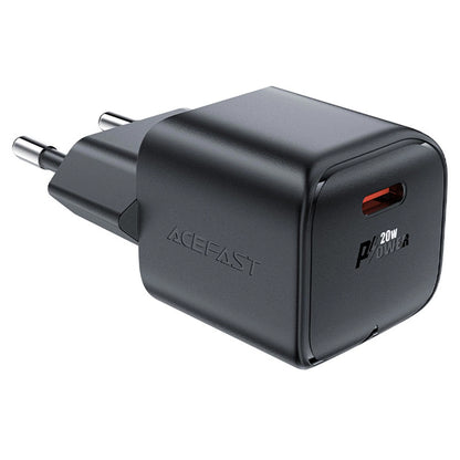 Acefast A73 Mini Network Charger, 20W, 3A, 1 x USB-C, Black