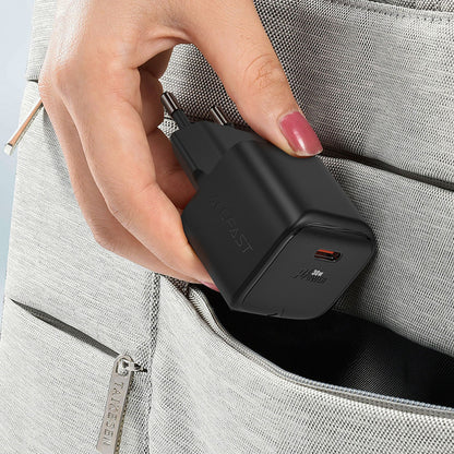 Síťová nabíječka Acefast A77, 30W, 3A, 1 x USB-C, Černá